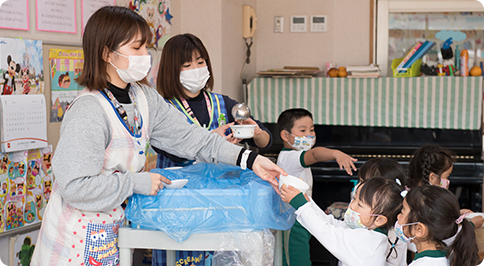 全部屋70㎡以上の広々とした保育室